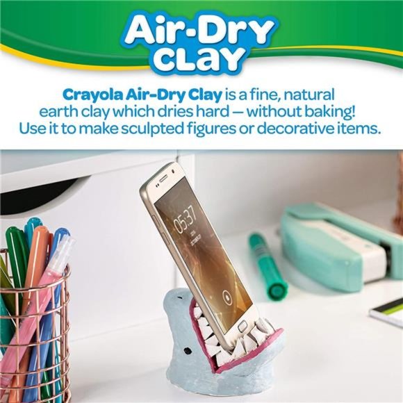 Crayola Air Dry Clay for Kids, Natural White Modeling Clay, 5 Lb Bucket - Picture 4 of 7